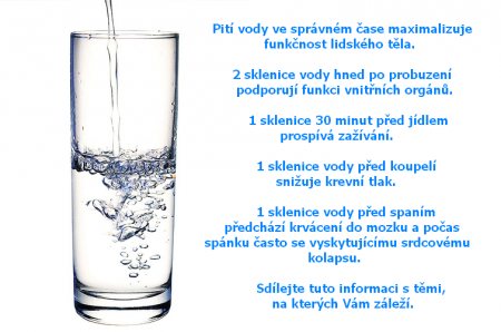Dobrá rada - vodu treba jesť...